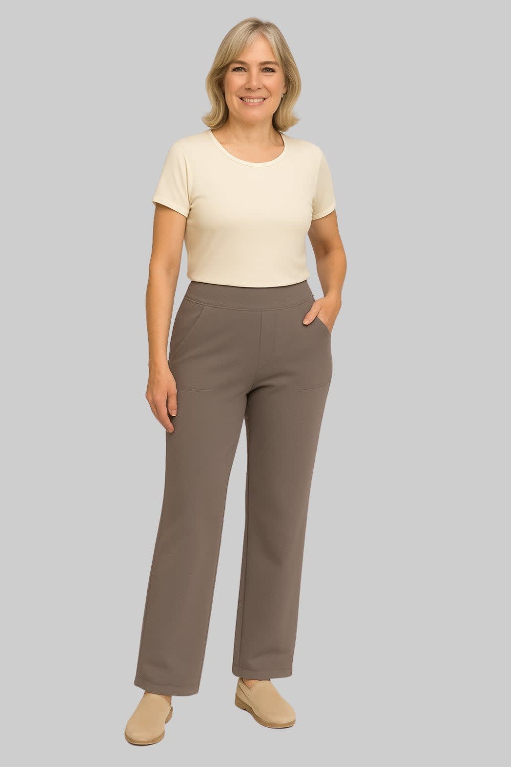 Women's High Waist Jersey Trousers | Bramleigh_2