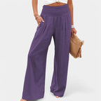 Women's High Waist Wide Leg Pants | Ashcombe_10