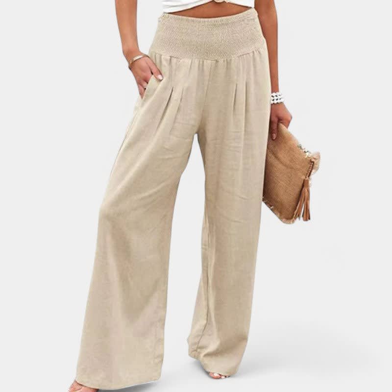 Women's High Waist Wide Leg Pants | Ashcombe_11