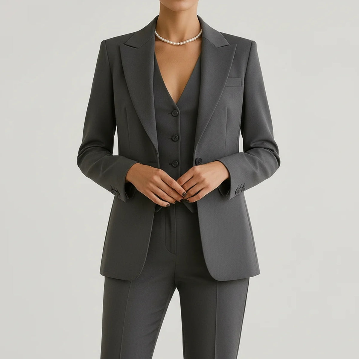 Women's Three Piece Tailored Suit Set | Sherborne_2