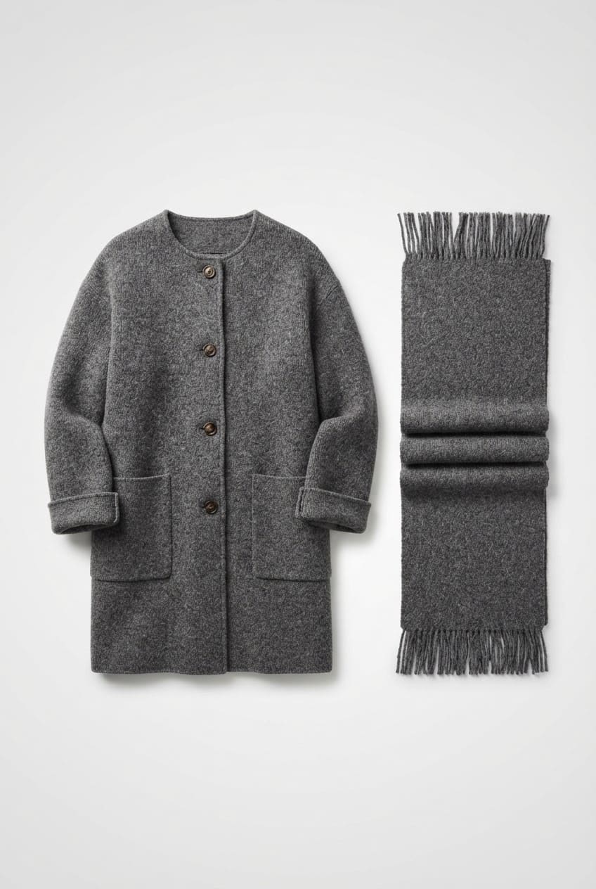 Women's Oversized Knit Cardigan Coat | Faye_3