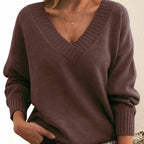 Women's Pleated V-Neck Top | Greer_10