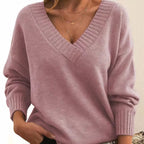 Women's Pleated V-Neck Top | Greer_5