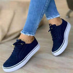 Women's Platform Lace Up Sneakers | Iona_1