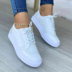 Women's Platform Lace Up Sneakers | Iona_2