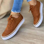 Women's Platform Lace Up Sneakers | Iona_5