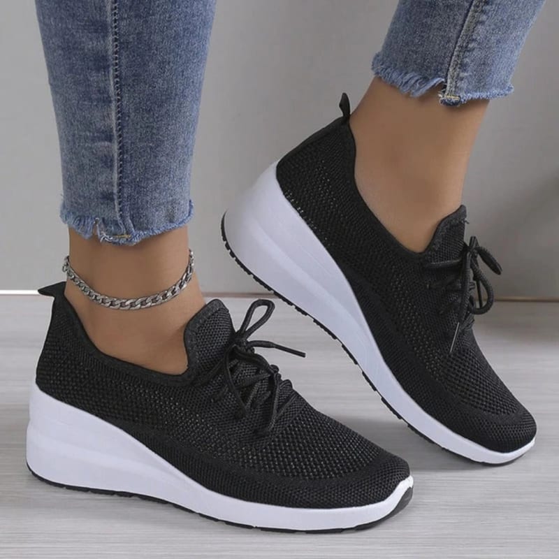 Women's Arch Support Wedge Sneakers | Eliza_1