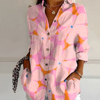 Women's Floral Print Button Front Shirt | Eglantine_1