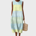 Women's Sleeveless Linen Midi Dress | Eastleigh_1
