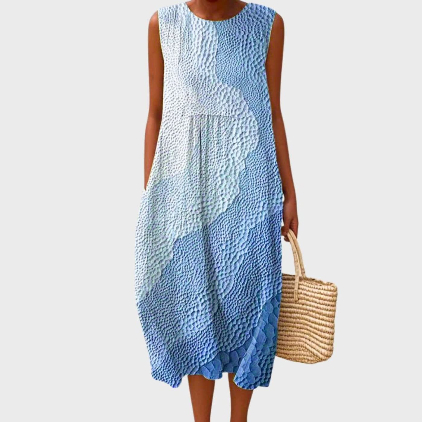 Women's Sleeveless Linen Midi Dress | Eastleigh_3