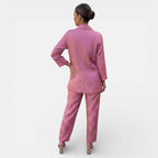 Women's Double Breasted Wide Leg Pant Suit | Damaris_11
