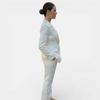 Women's Double Breasted Wide Leg Pant Suit | Damaris_2