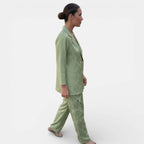 Women's Double Breasted Wide Leg Pant Suit | Damaris_6