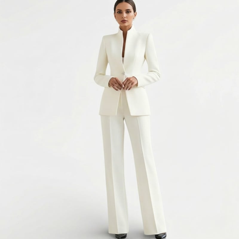 Women's Tailored Single Button Pant Suit | Heathcote_1