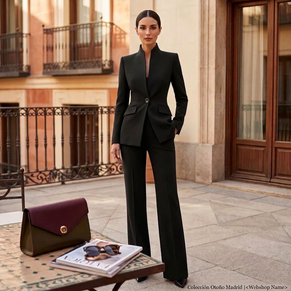 Women's Tailored Single Button Pant Suit | Heathcote_12