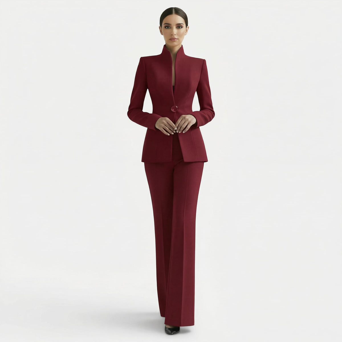 Women's Tailored Single Button Pant Suit | Heathcote_13