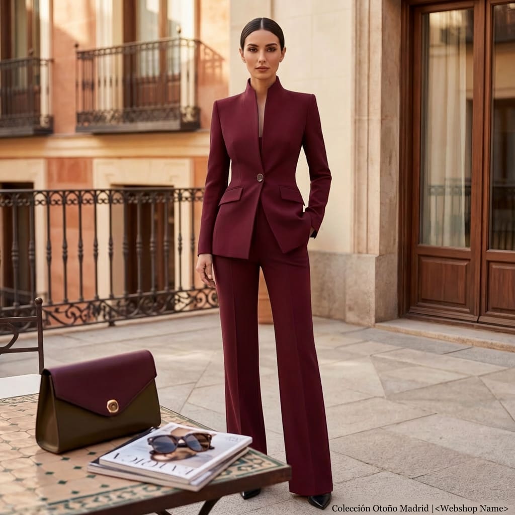 Women's Tailored Single Button Pant Suit | Heathcote_16