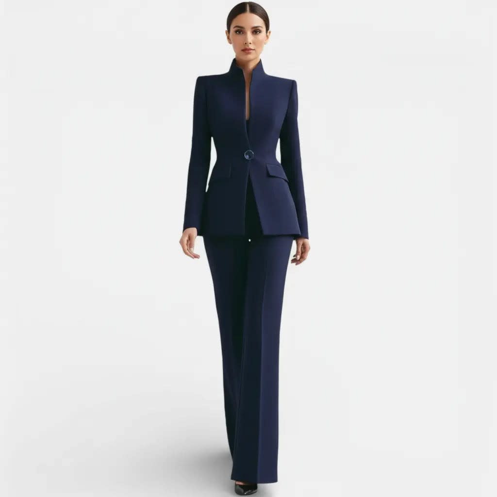 Women's Tailored Single Button Pant Suit | Heathcote_5
