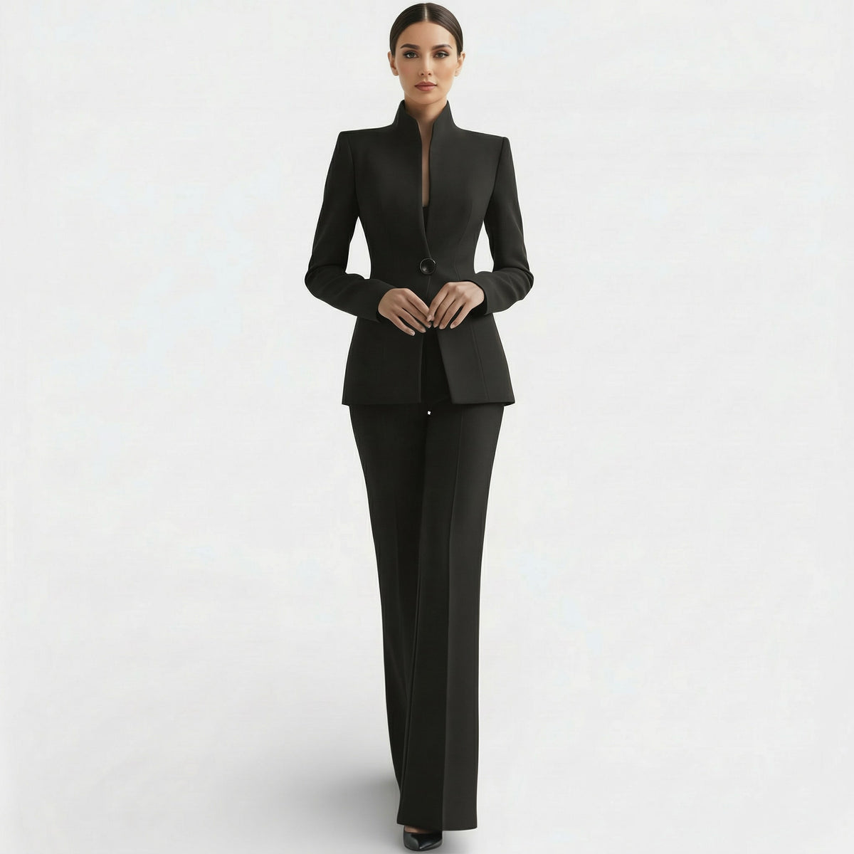 Women's Tailored Single Button Pant Suit | Heathcote_9