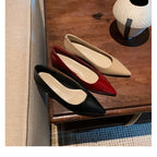Women's Pointed Toe Leather Pumps | Letitia_1