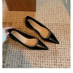 Women's Pointed Toe Leather Pumps | Letitia_7