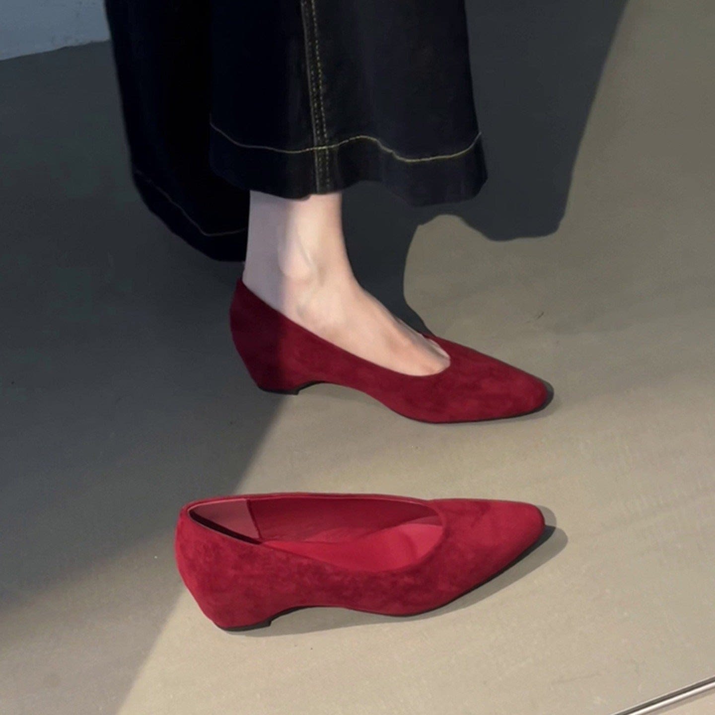 Women's Suede Wedge Pumps | Kelmscott_3
