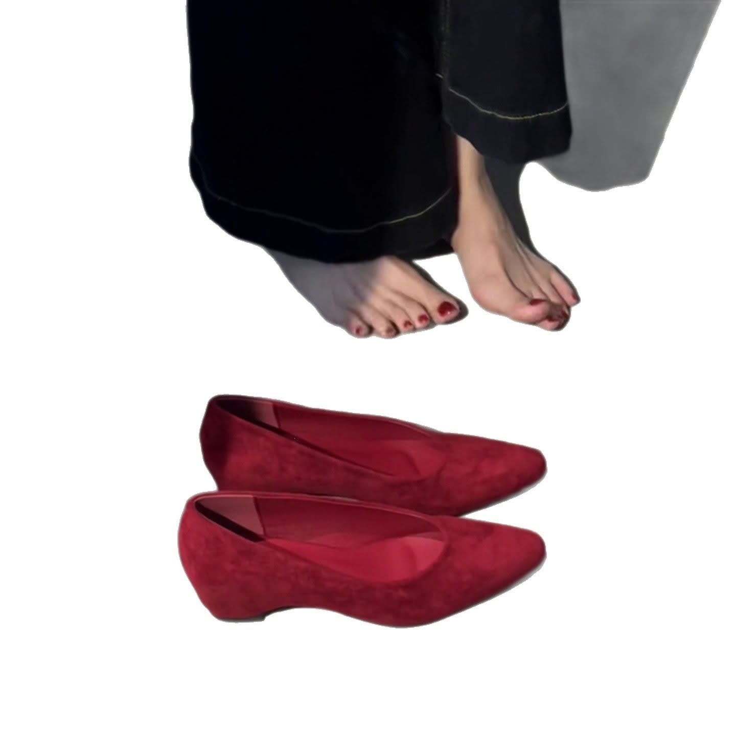 Women's Suede Wedge Pumps | Kelmscott_5