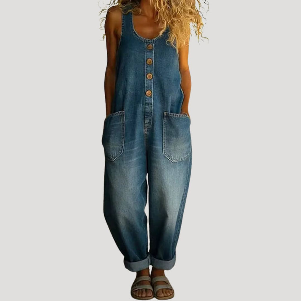 Women's Wide Leg Denim Overalls | Hartsmere_2