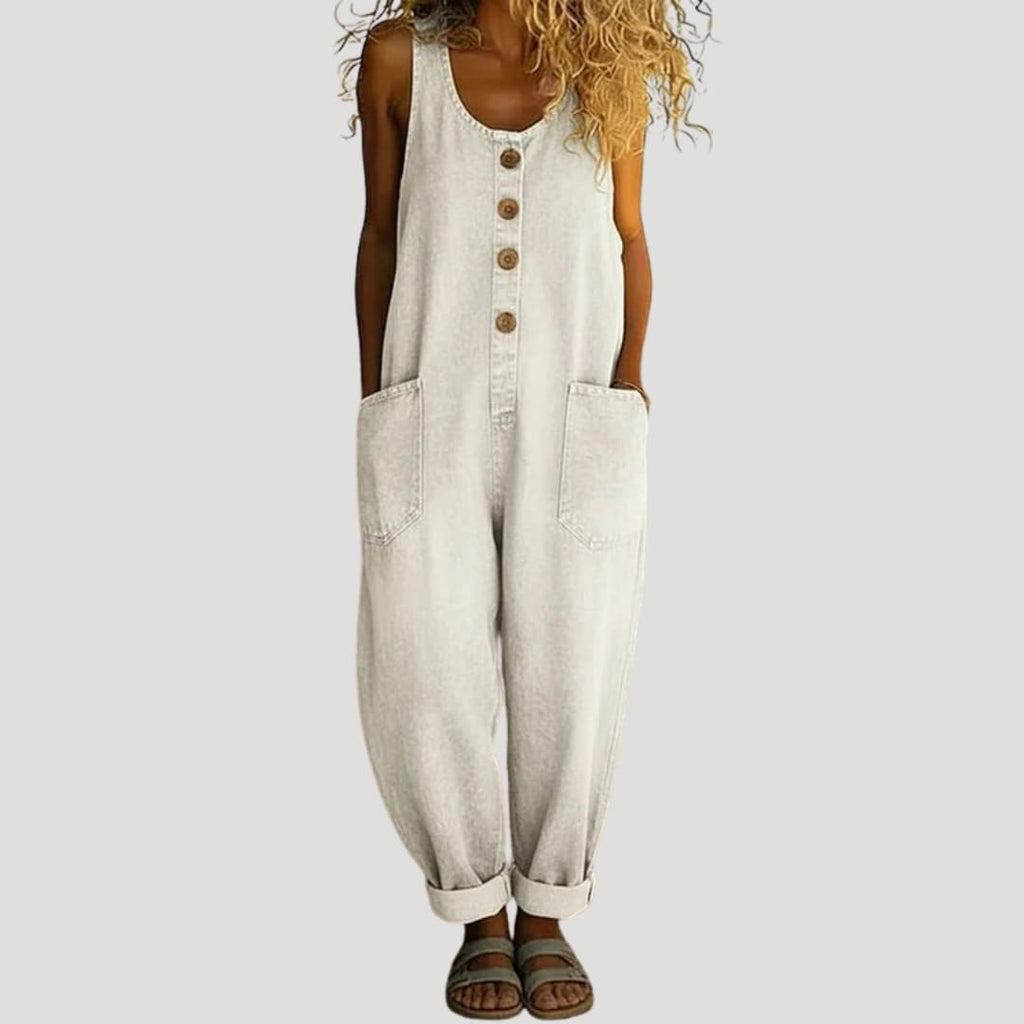 Women's Wide Leg Denim Overalls | Hartsmere_3