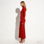 Women's Pleated Turtleneck Midi Dress | Berenice_7