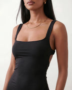 Women's Square Neck Bodycon Maxi Dress | Bronwen_24