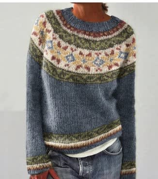 Women's Fair Isle Knit Sweater | Modesty_2