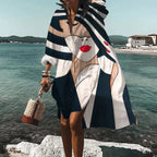 Women's Oversized Leaf Print Shirt Dress | Winterbourne_4