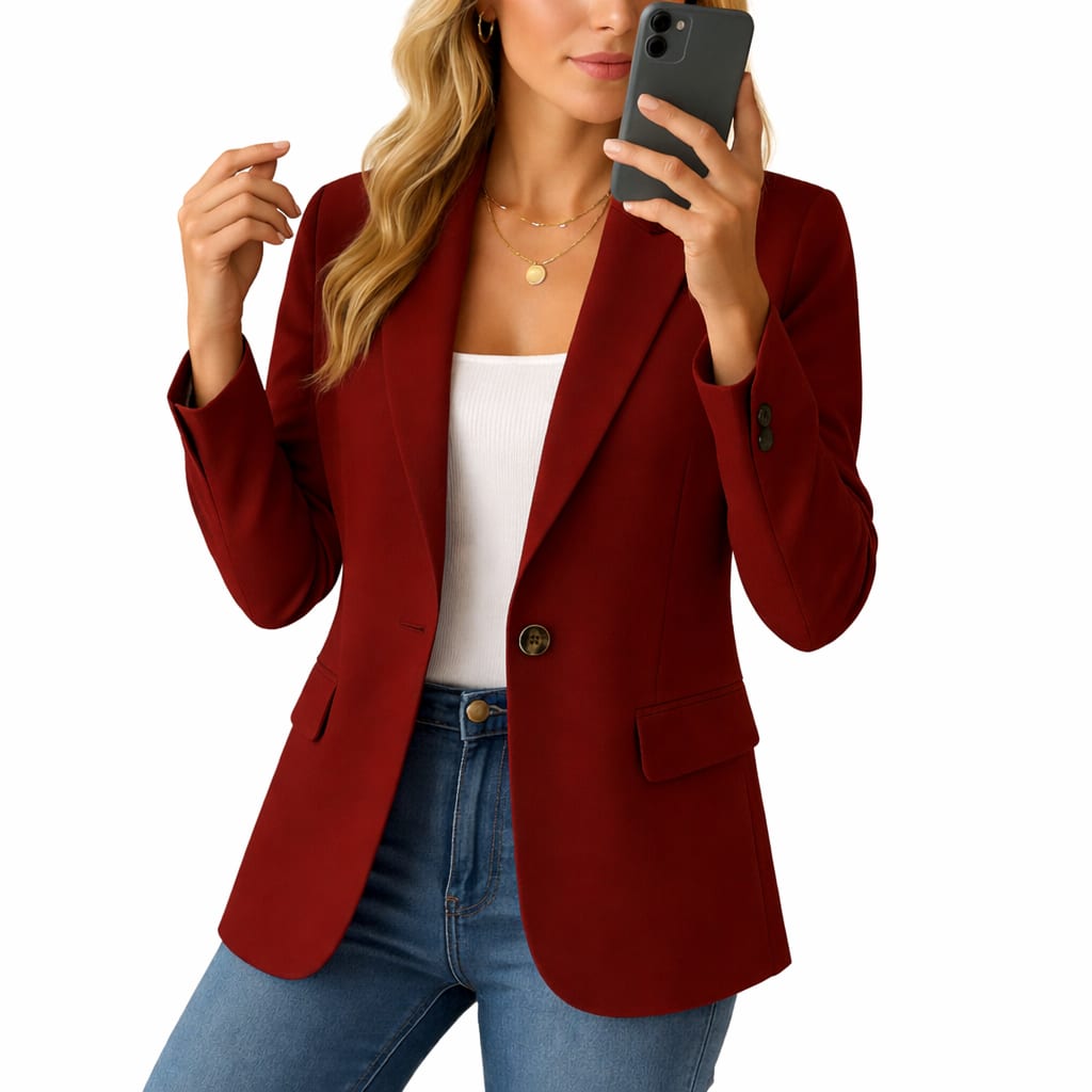 Women's Single Button Tailored Blazer | Standish_4