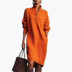 Women's Oversized Knit Sweater Dress | Aveline_1