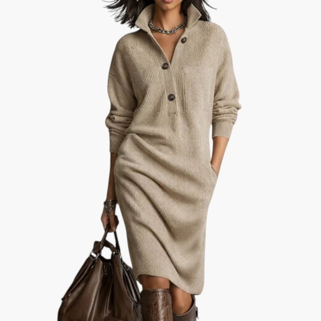 Women's Oversized Knit Sweater Dress | Aveline_6