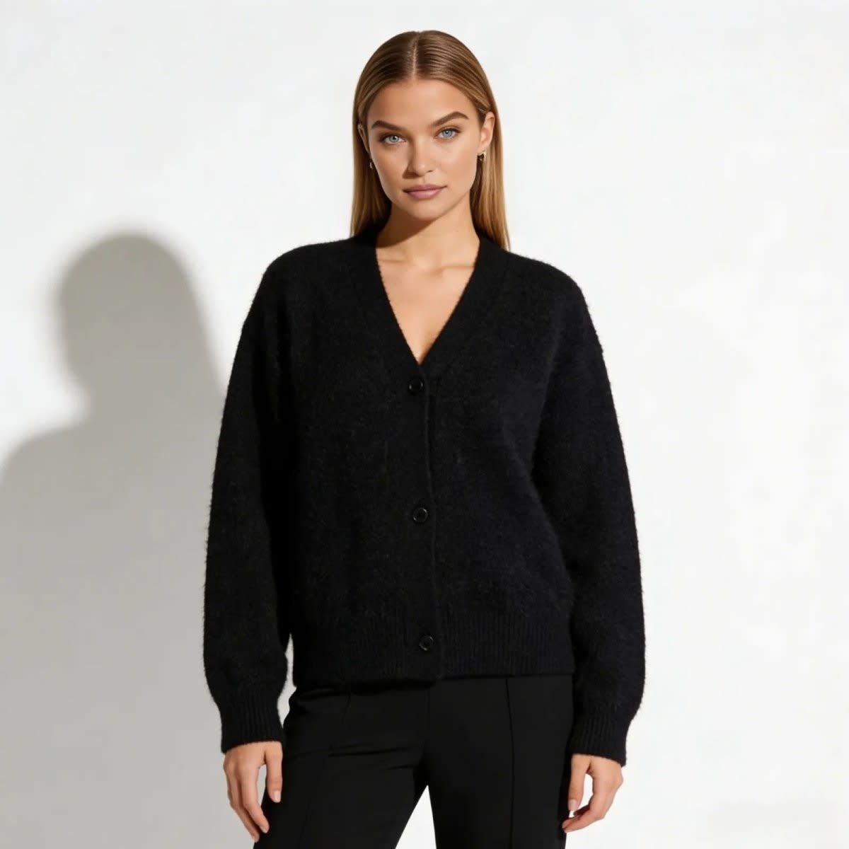 Women's Oversized Mohair Blend Cardigan | Marlowe_1