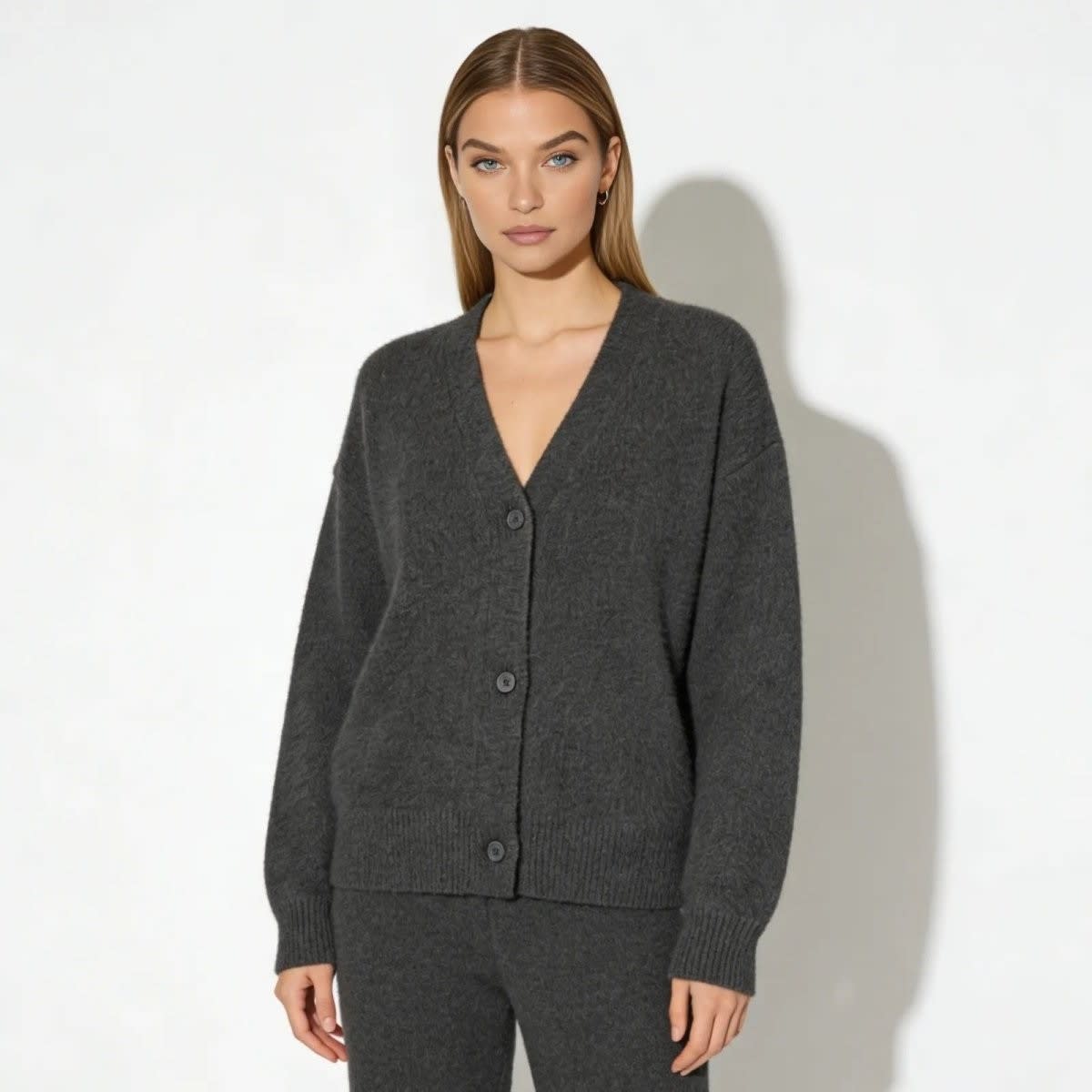 Women's Oversized Mohair Blend Cardigan | Marlowe_11
