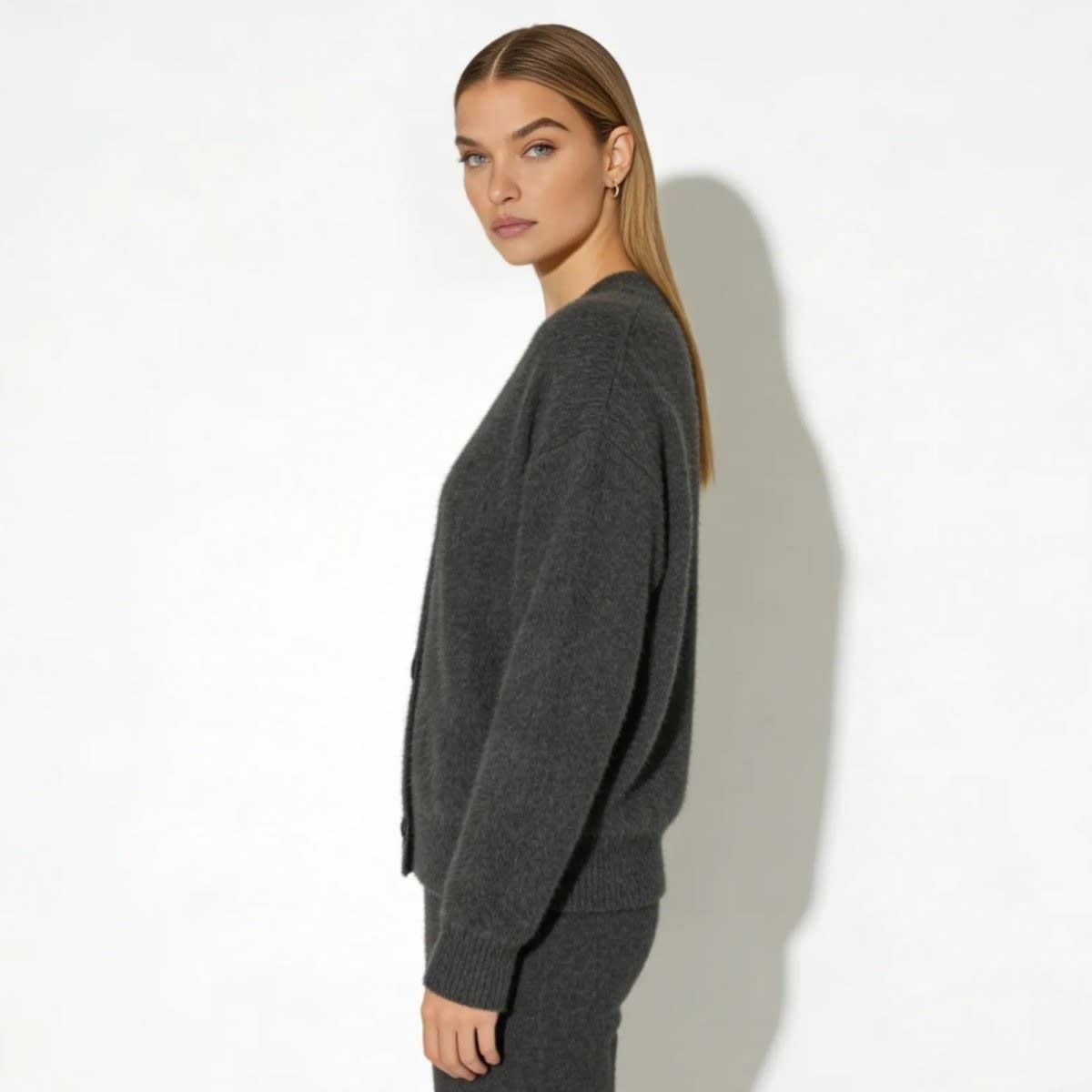 Women's Oversized Mohair Blend Cardigan | Marlowe_12