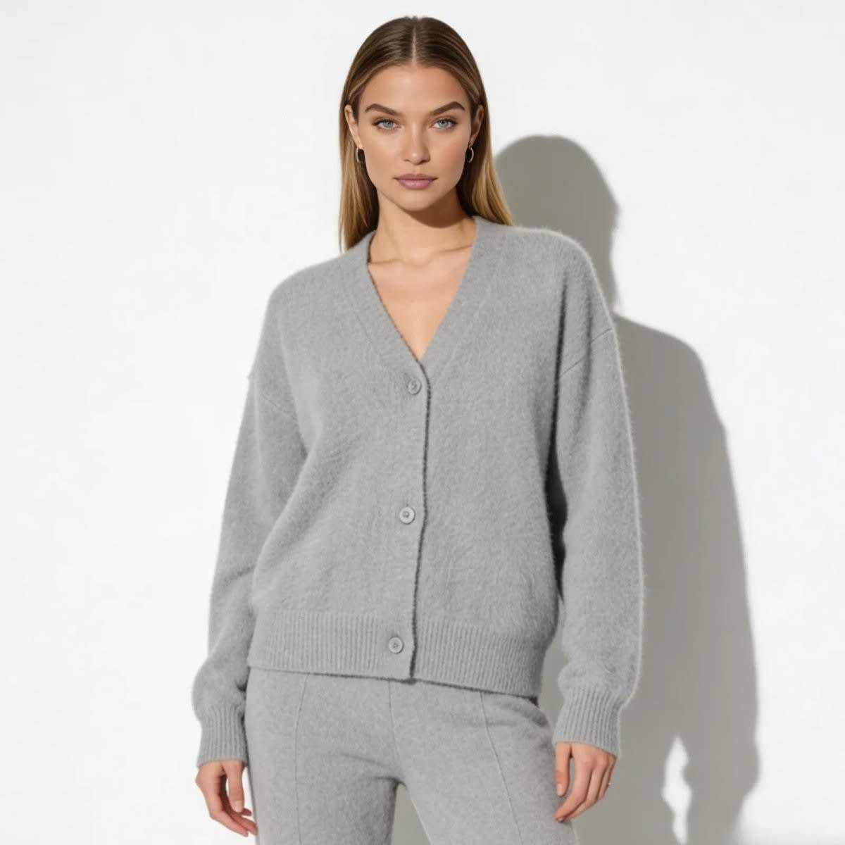 Women's Oversized Mohair Blend Cardigan | Marlowe_16