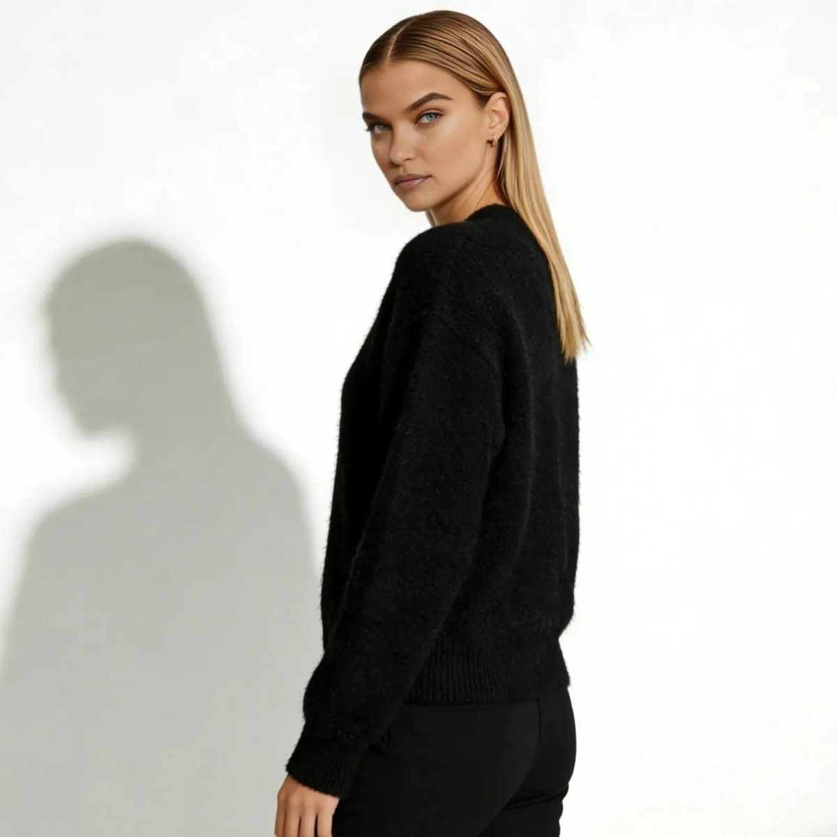 Women's Oversized Mohair Blend Cardigan | Marlowe_2