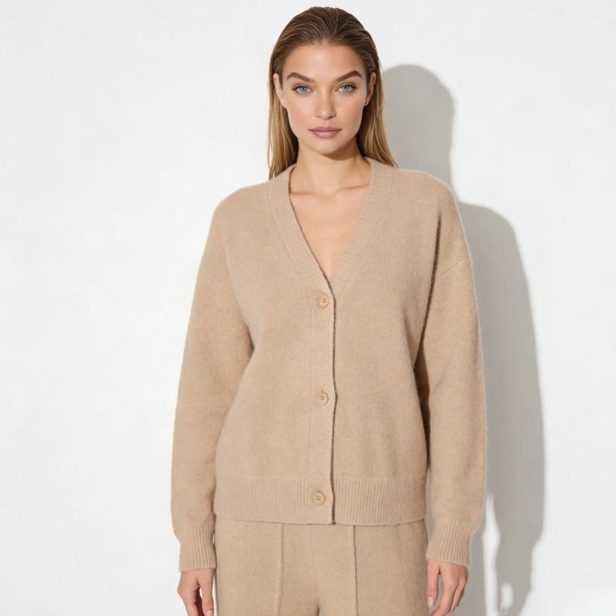 Women's Oversized Mohair Blend Cardigan | Marlowe_21