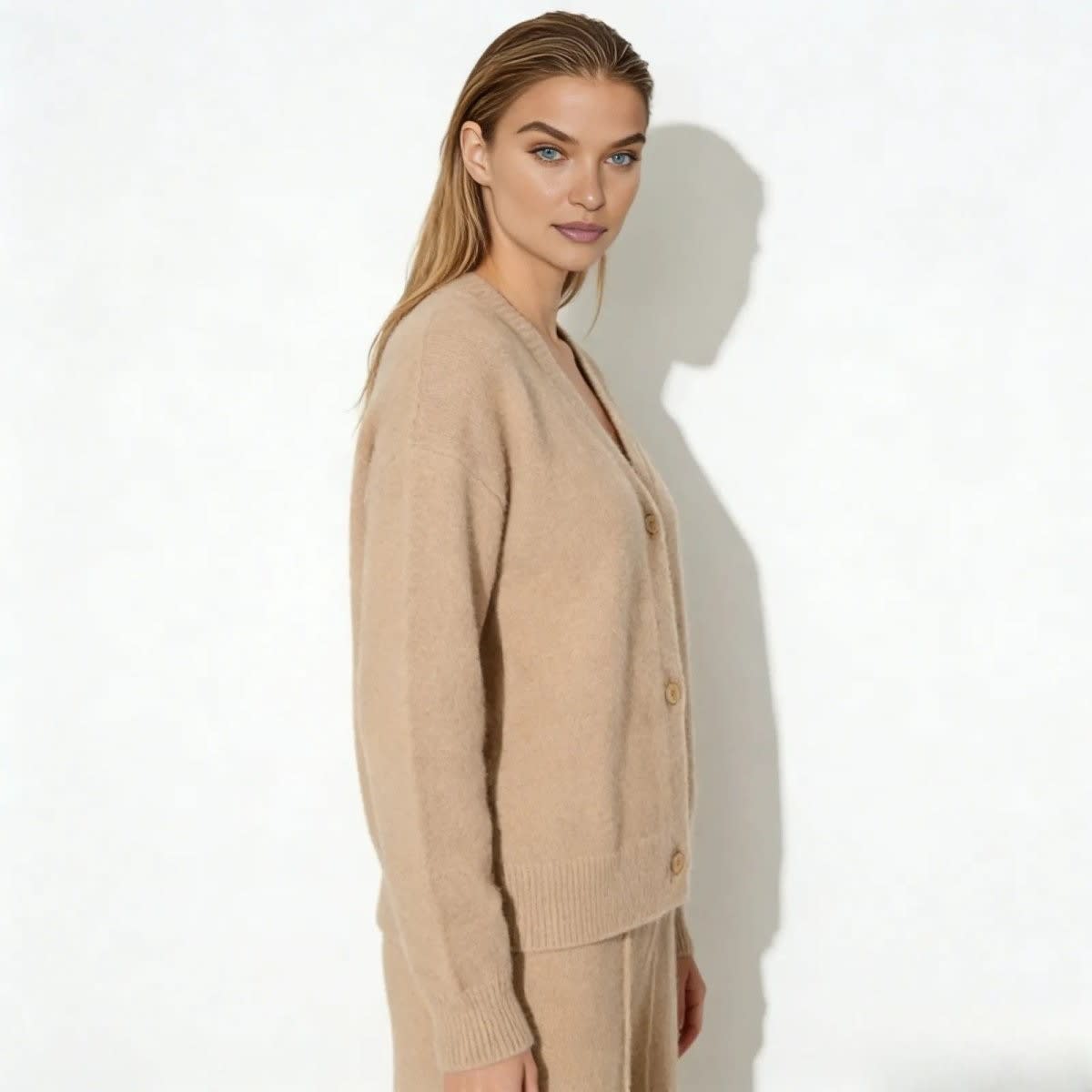 Women's Oversized Mohair Blend Cardigan | Marlowe_22