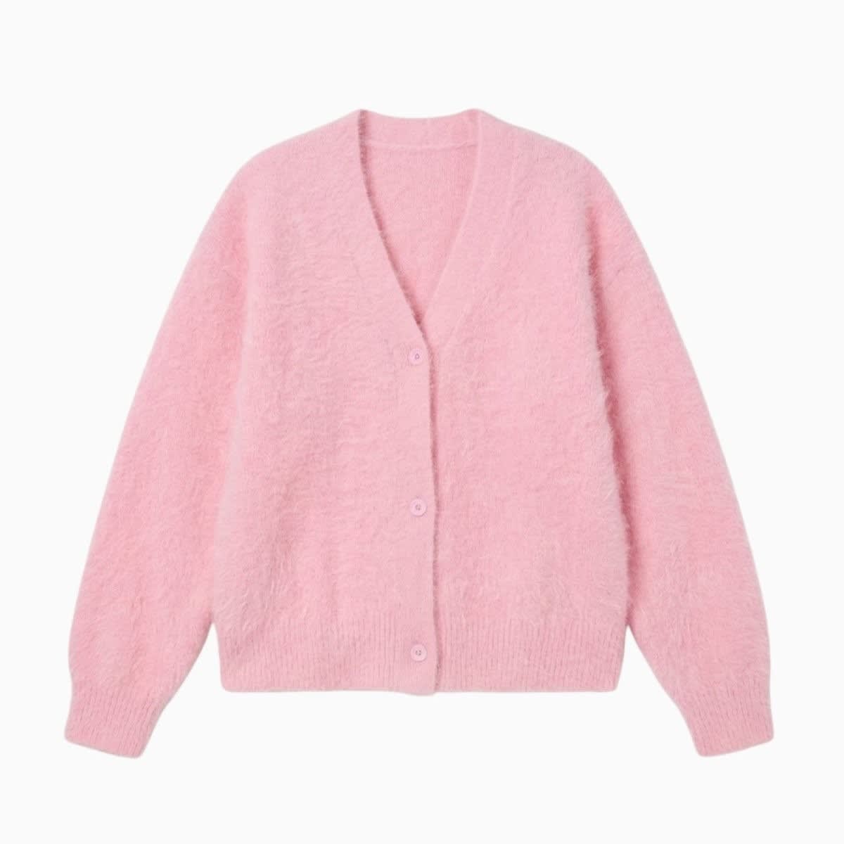 Women's Oversized Mohair Blend Cardigan | Marlowe_29