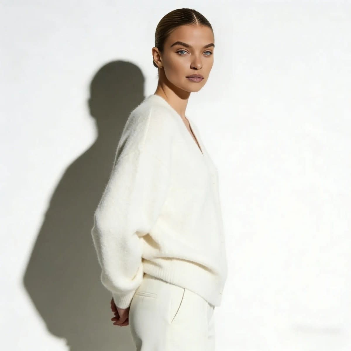 Women's Oversized Mohair Blend Cardigan | Marlowe_32