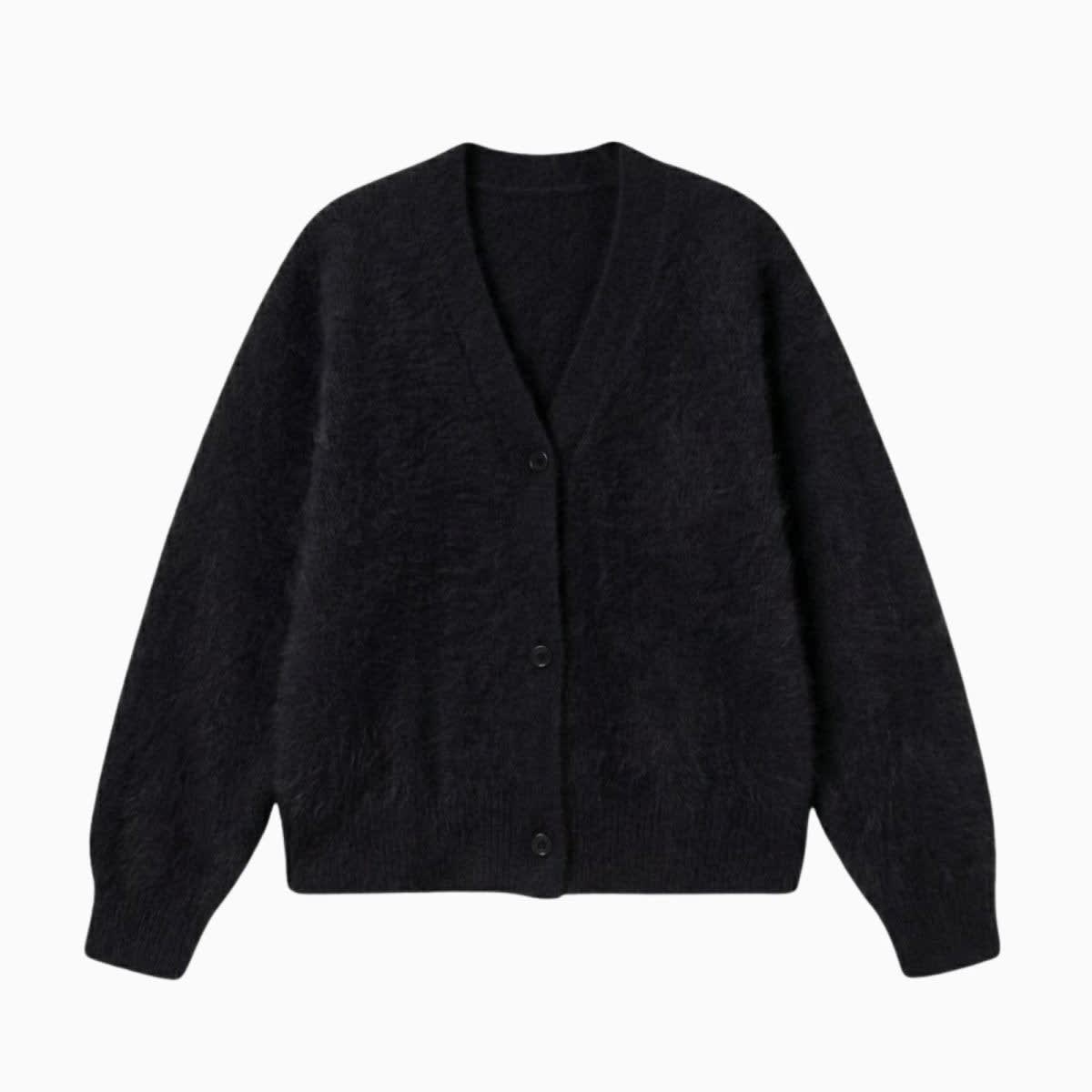 Women's Oversized Mohair Blend Cardigan | Marlowe_4