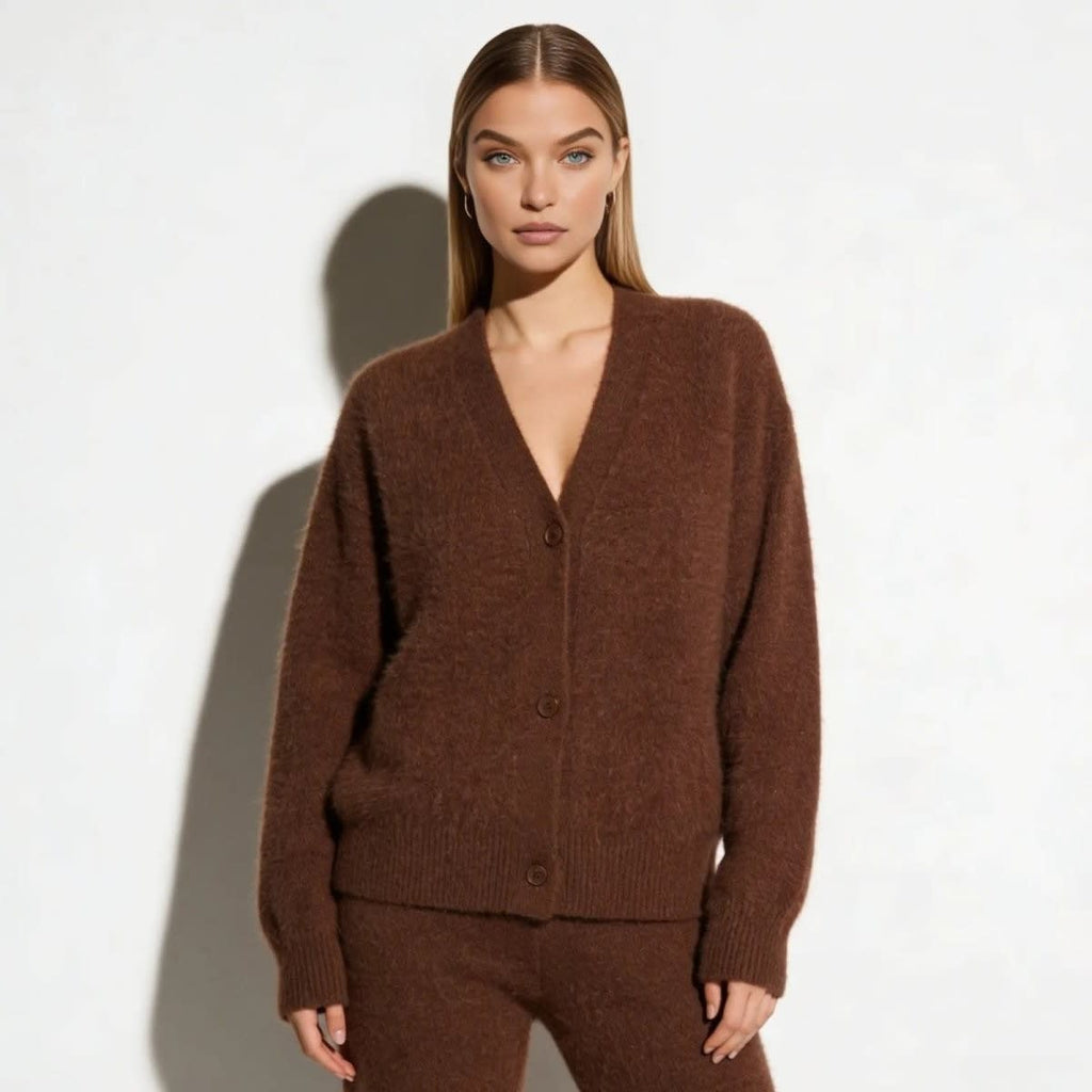 Women's Oversized Mohair Blend Cardigan | Marlowe_6