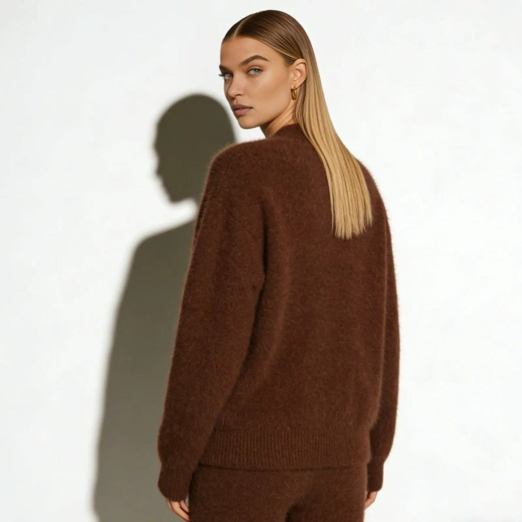 Women's Oversized Mohair Blend Cardigan | Marlowe_8