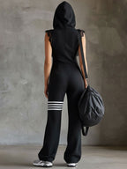 Women's Hooded Wide Leg Jumpsuit | Dovecote_3