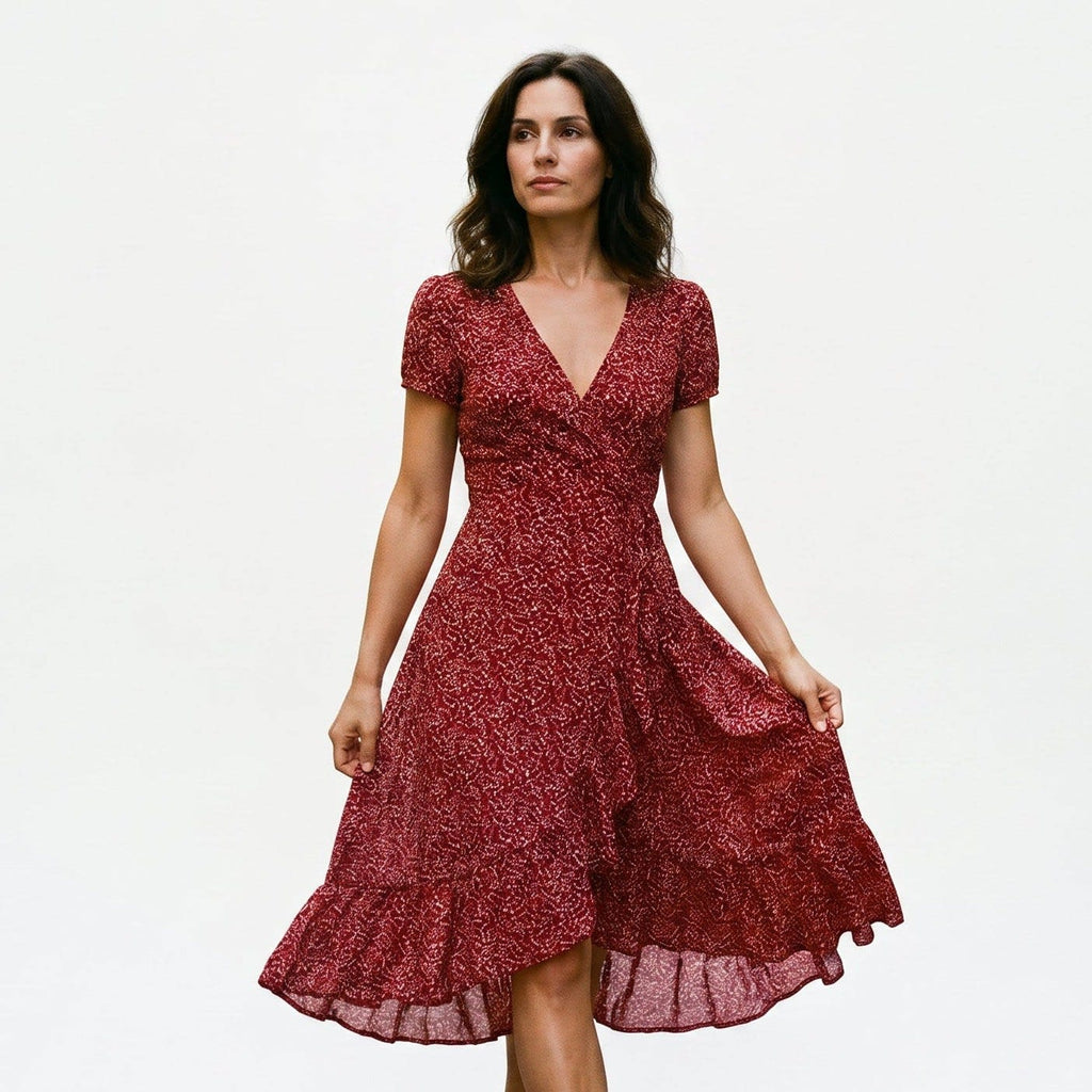 Women's Floral Print A-Line Dress | Kelsterne_3